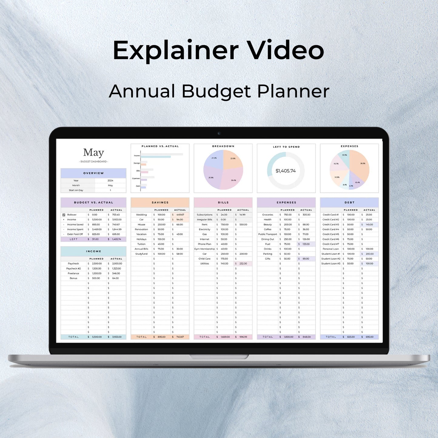 Explainer Video - Annual Budget Planner